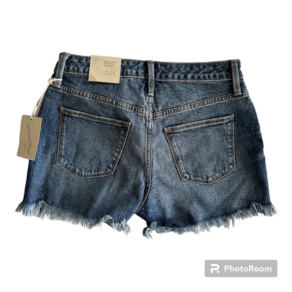 Universal Thread Women’s Jean Shorts High Rise Shortie Size 0/25 Vintage Stretch - Picture 2 of 8